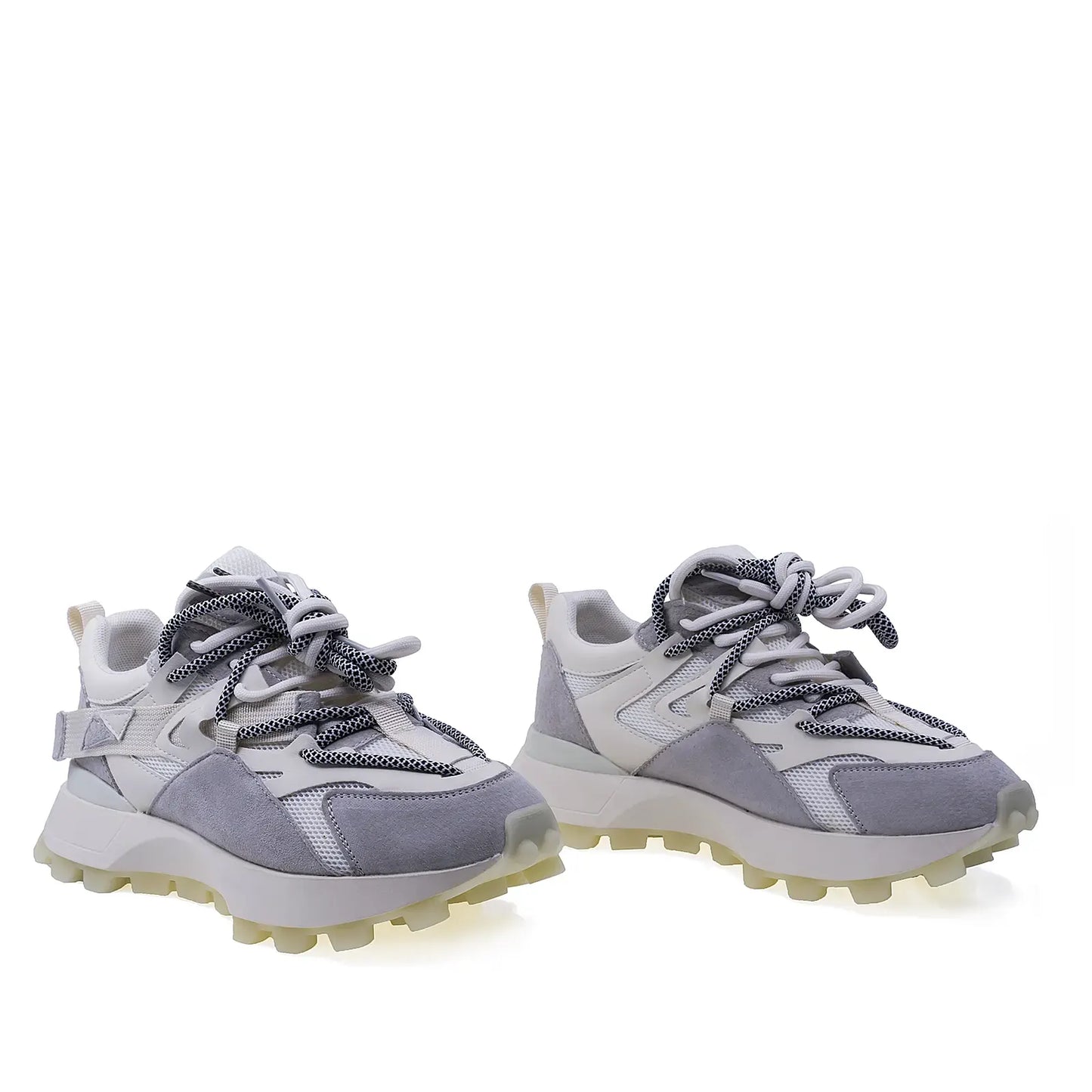 Pantofi dama sport Anna Viotti piele intoarsa, D106-3755L, gri