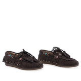 Pantofi Dama Casual Anna Viotti Piele intoarsa D116-2657-11R maro