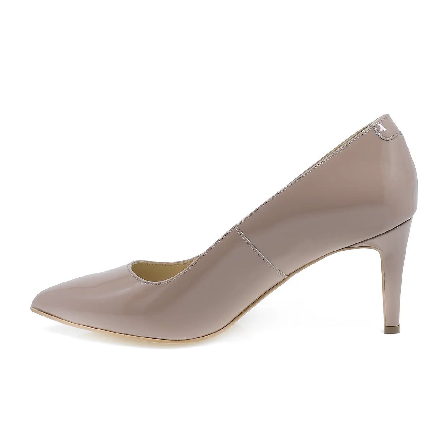 Pantofi dama Guban din piele piele lacuita D1218 taupe-2