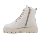 Ghete dama Anna Viotti din piele naturala D 44-4604 bej-2