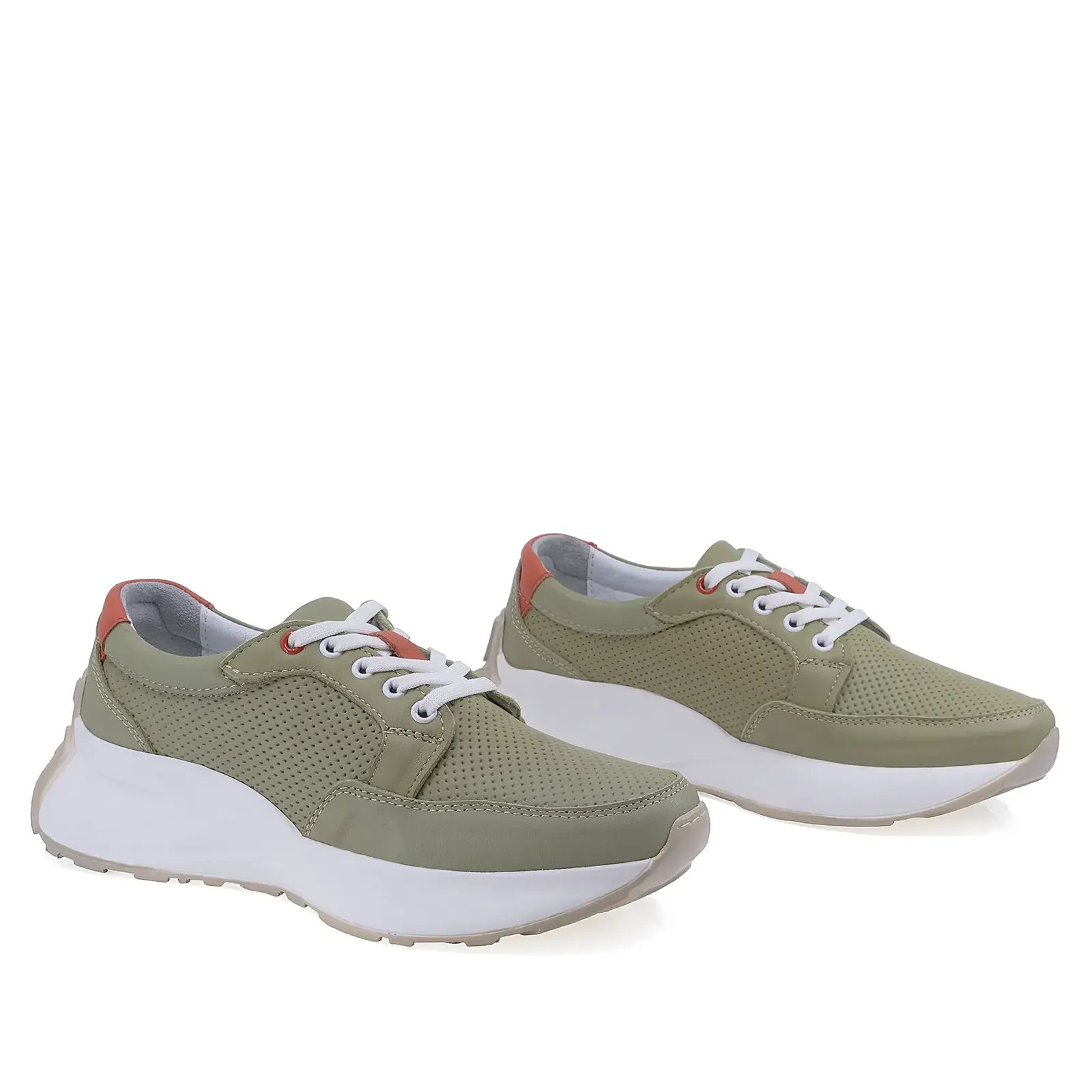 Pantofi Dama Casual Anna Viotti Piele naturala D16-703 verde