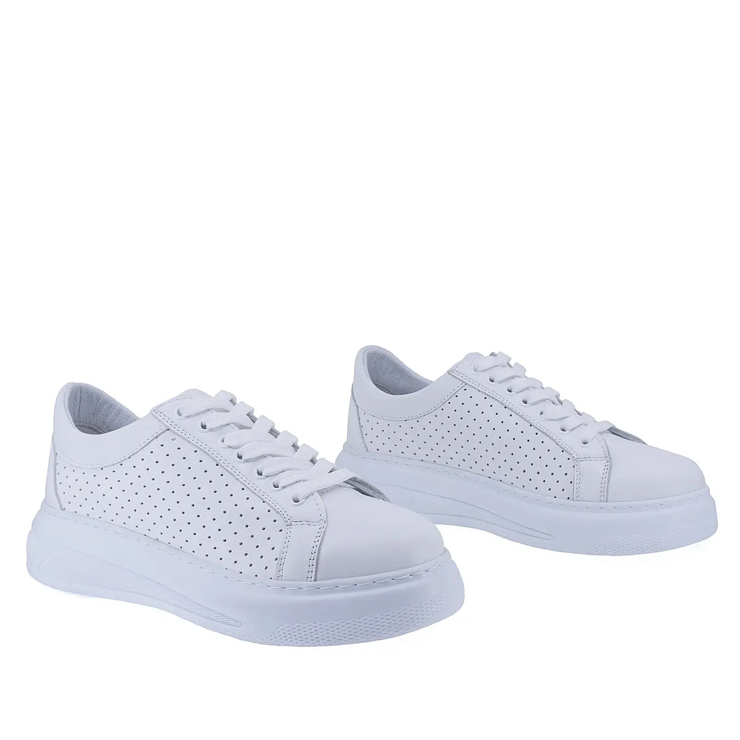 Pantofi Dama Casual Anna Viotti Piele naturala D16-415 alb