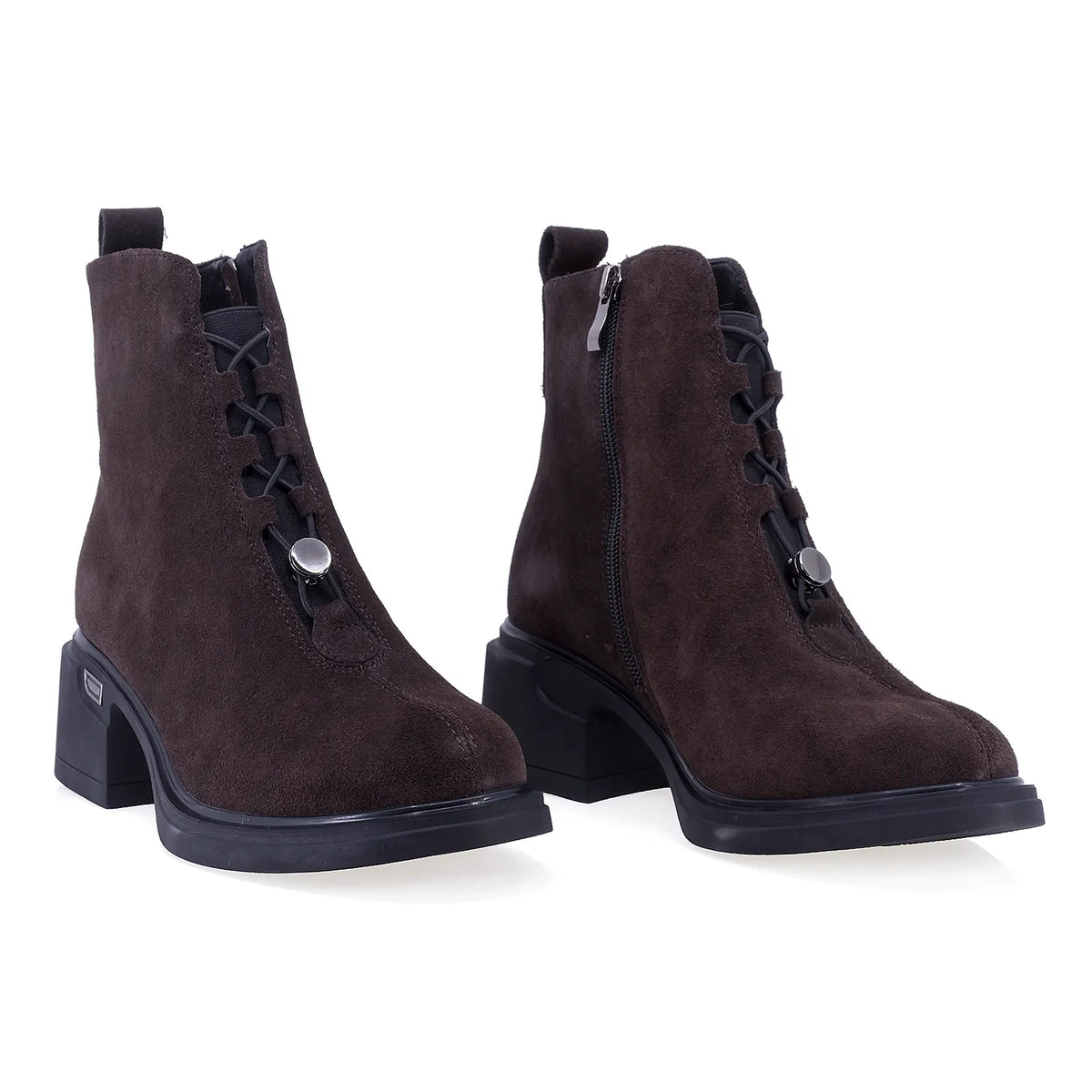 Ghete Dama Casual Anna Viotti Piele intoarsa D106-F11239-A602-2 maro