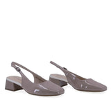 Pantofi dama eleganti Anna Viotti piele lacuita D105-6210P-J300-YT19 cafe