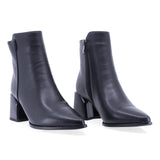Botine dama elegante Sole piele naturala 10 negre
