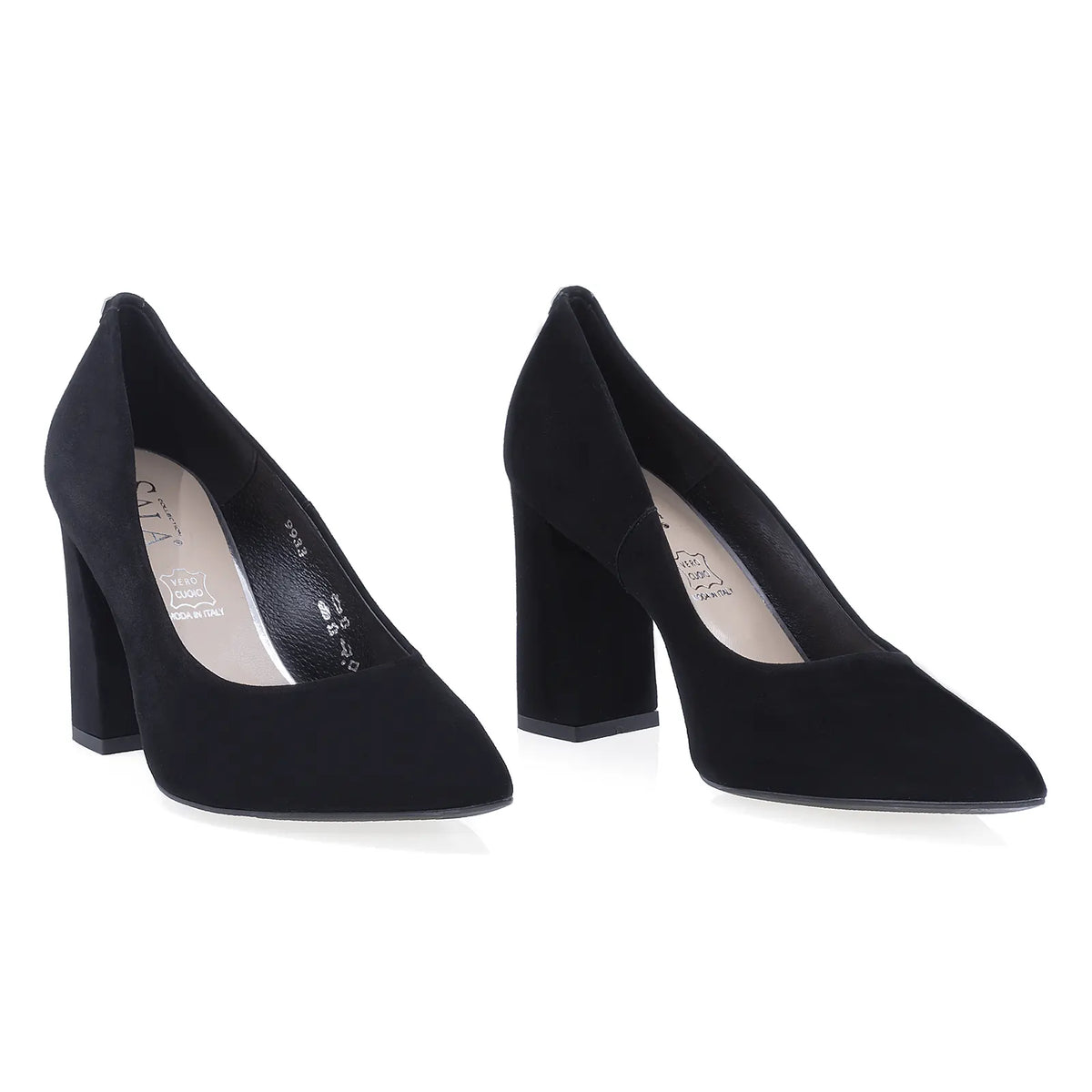 Pantofi dama eleganti Sala piele intoarsa 9933 negri