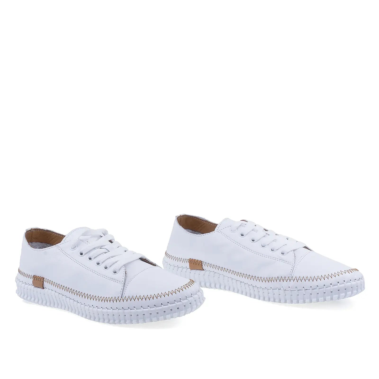 Pantofi Dama Casual Anna Viotti Piele naturala D76-409 alb