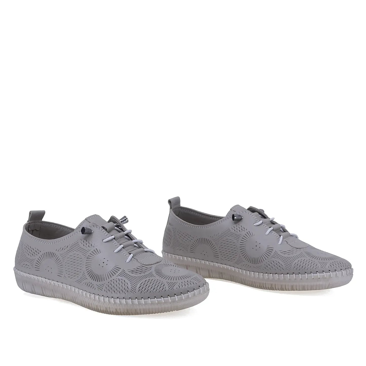 Pantofi Dama Casual Anna Viotti Piele naturala D43-01 crem