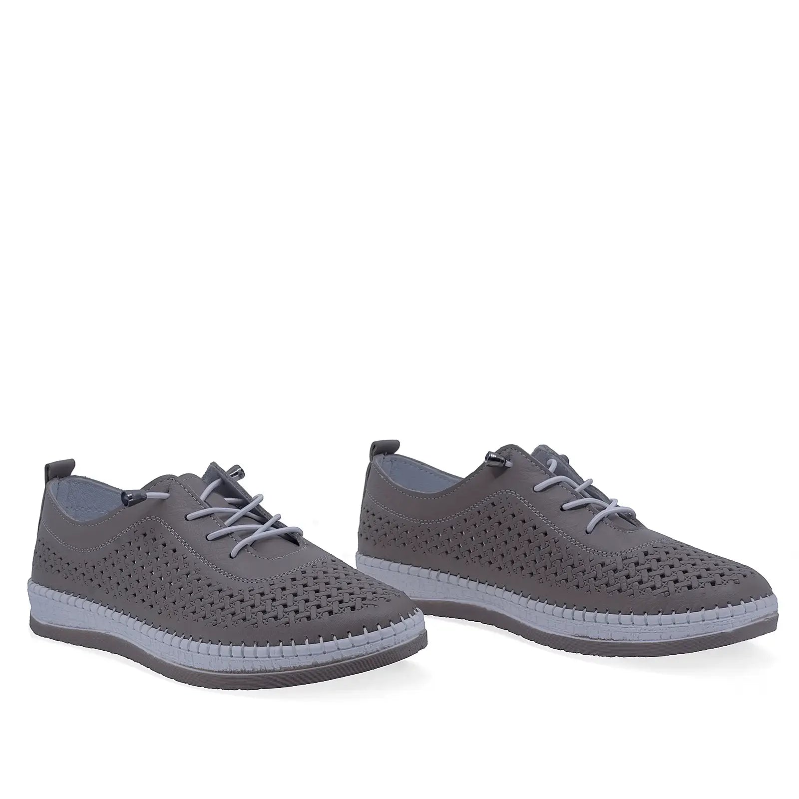 Pantofi Dama Casual Anna Viotti Piele naturala D74-405 gri