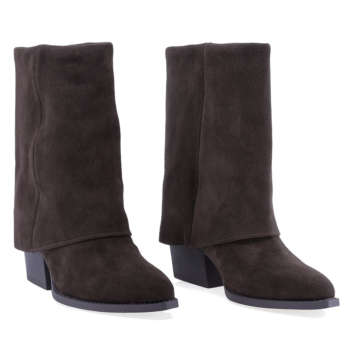 Cizme Dama Casual Anna Viotti Piele Intoarsa D115-2380-29R-02 maro