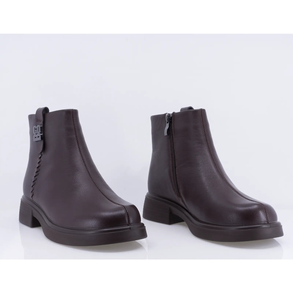 Ghete dama casual Anna Viotti piele naturala D111-5E99252-1 maro