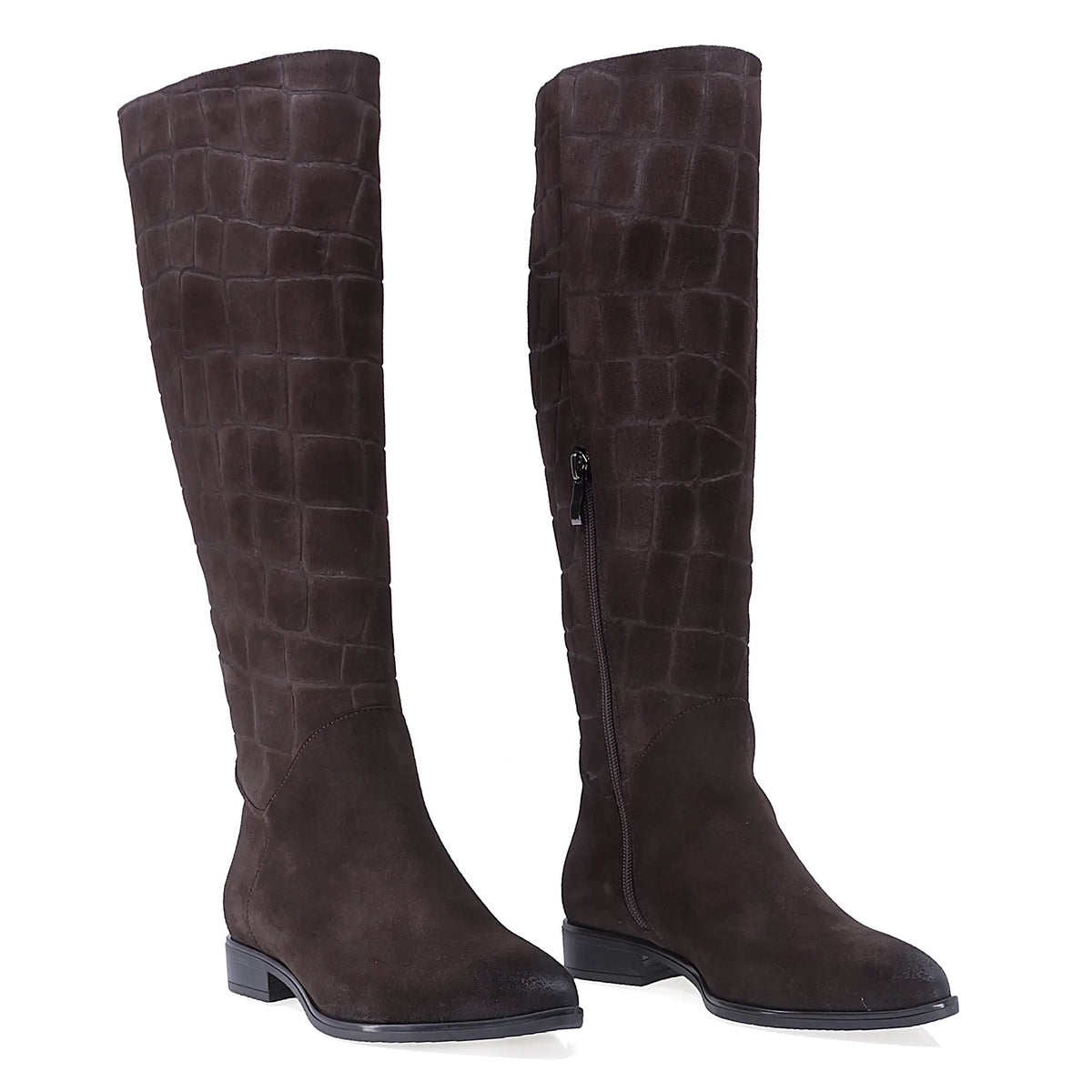 Cizme dama casual Kordel piele nabuc D3202 cioco