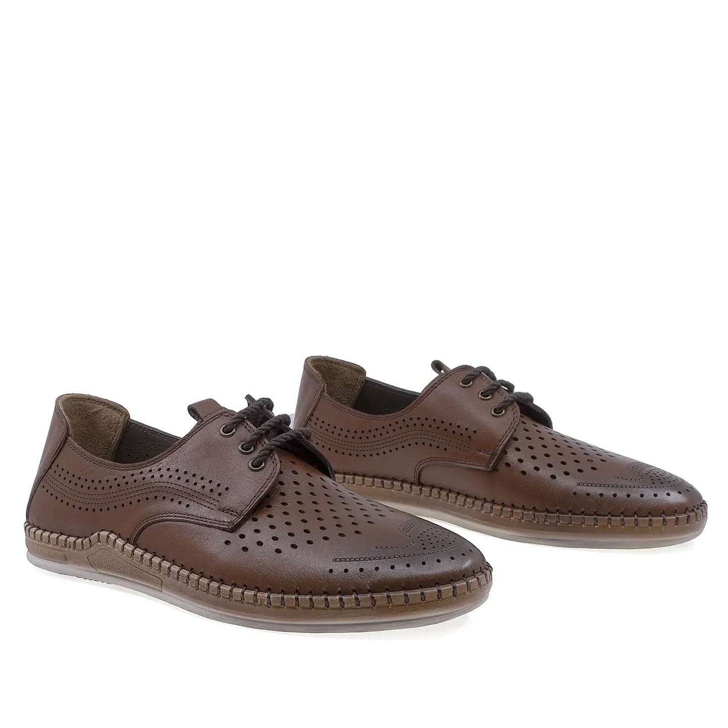 Pantofi barbati casual Goretti piele naturala B41-1050 maro