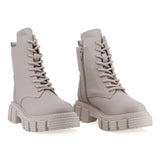 Ghete dama casual Anna Viotti piele naturala D44-4614 bej