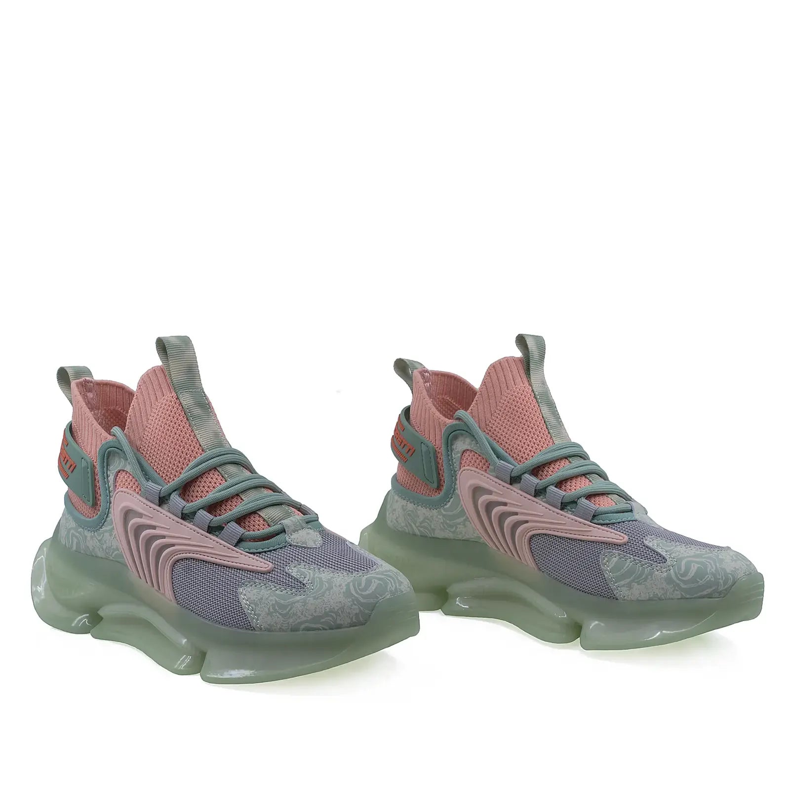 Pantofi dama sport Goretti poliuretan D100-CL31091 menta/orange