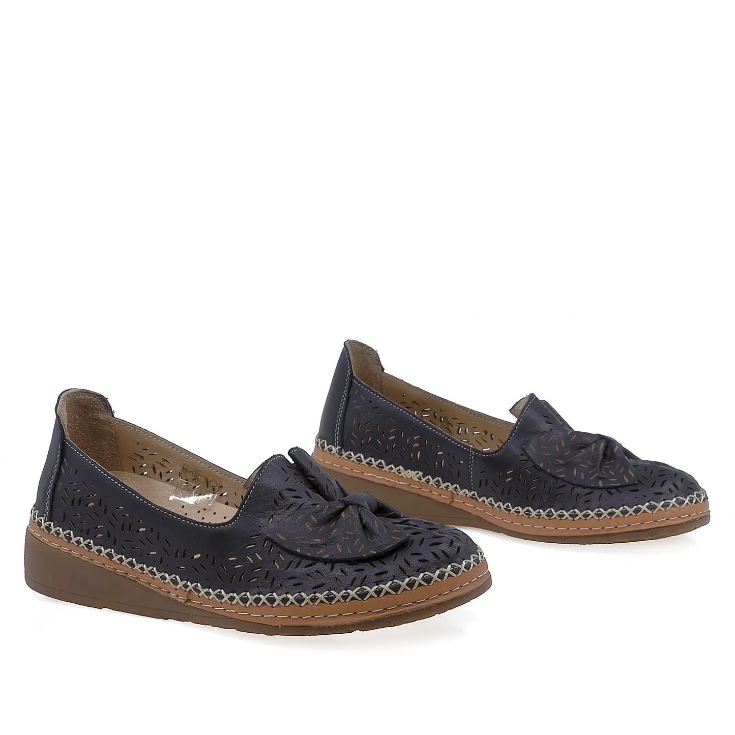 Pantofi Dama Casual Anna Viotti Piele naturala D27-04158 negru