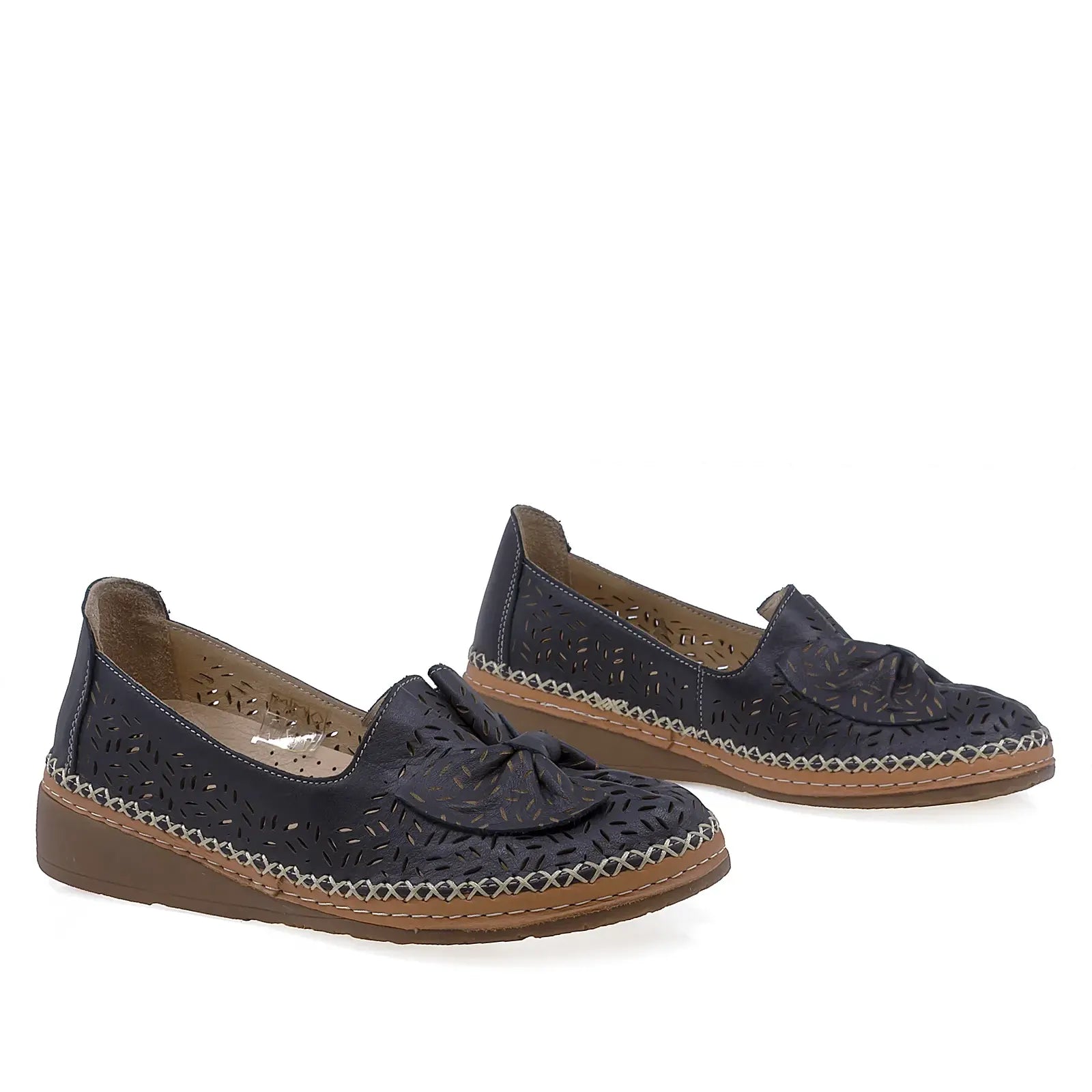 Pantofi Dama Casual Anna Viotti Piele naturala D27-04158 negru