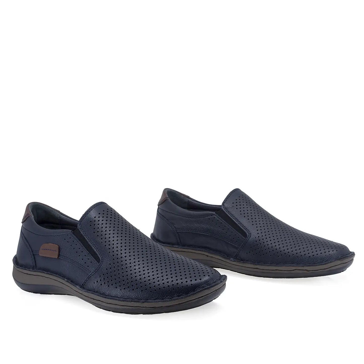 Pantofi barbati casual Goretti piele naturala B36-9505 bleumarin