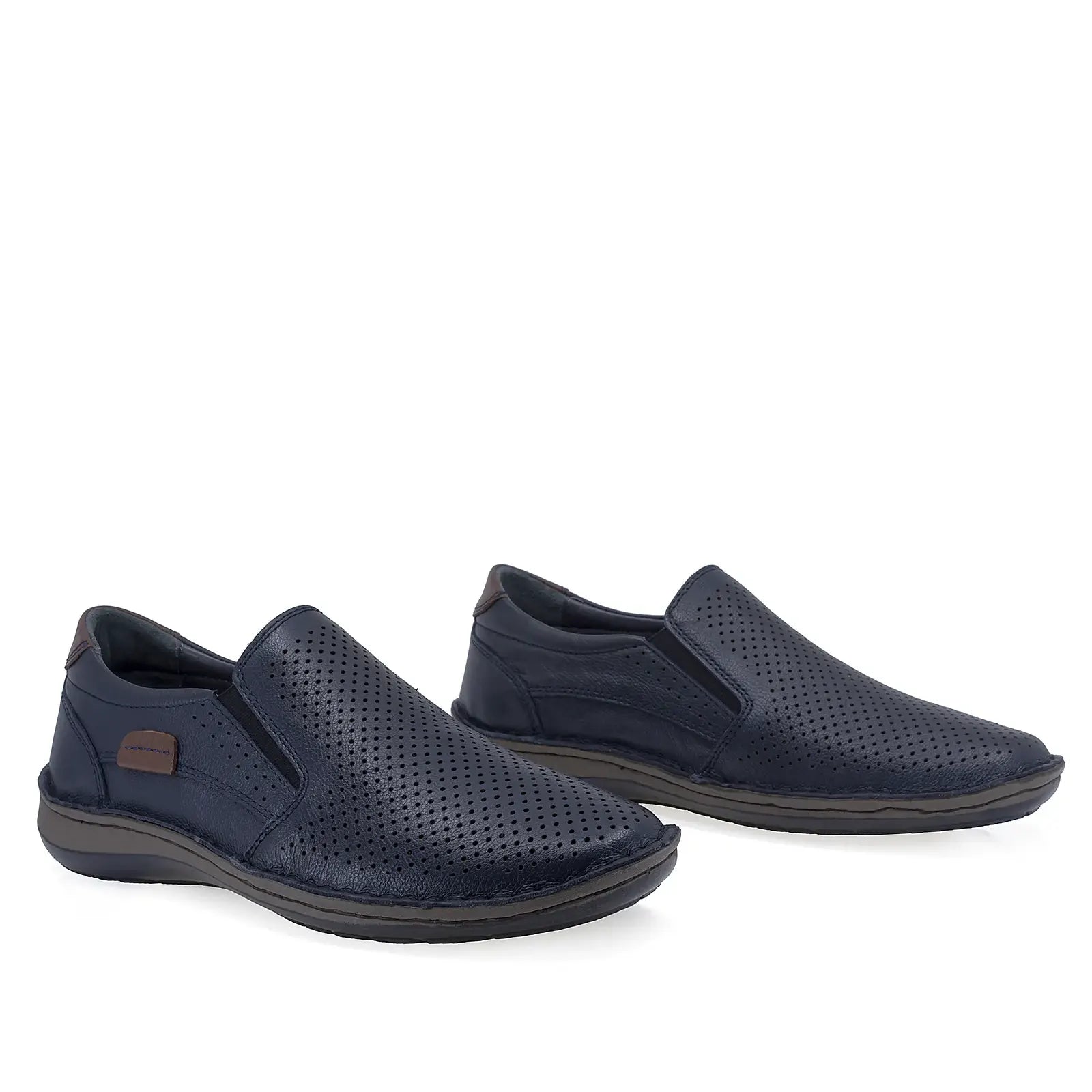 Pantofi barbati casual Goretti piele naturala B36-9505 bleumarin