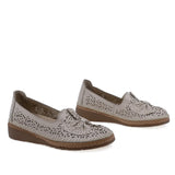 Pantofi Dama Casual Anna Viotti Piele naturala D27-04158 bej
