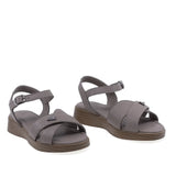 Sandale dama casual Anna Viotti piele naturala D72-25-995 gri