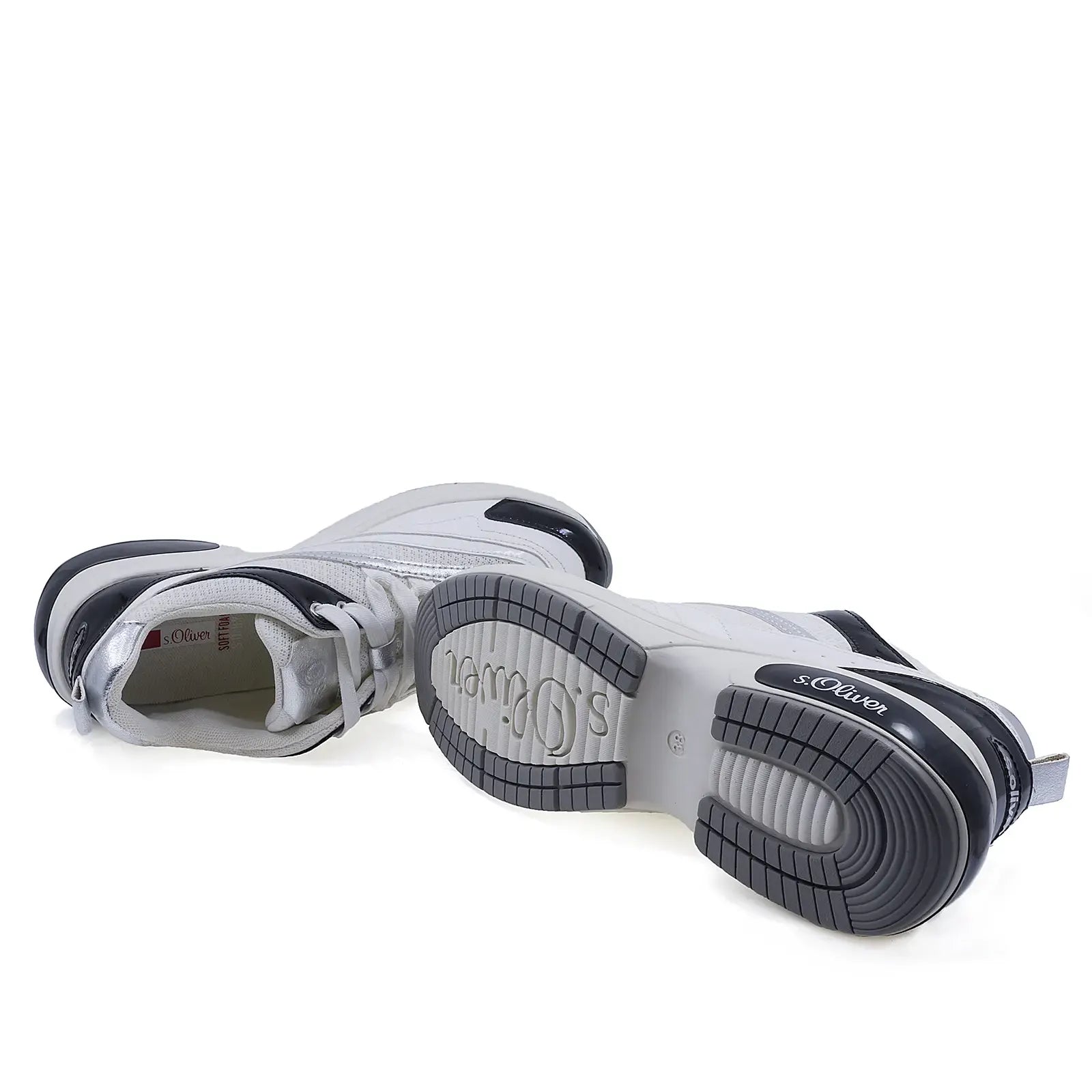 Pantofi dama sport S.Oliver poliuretan 7972 albi