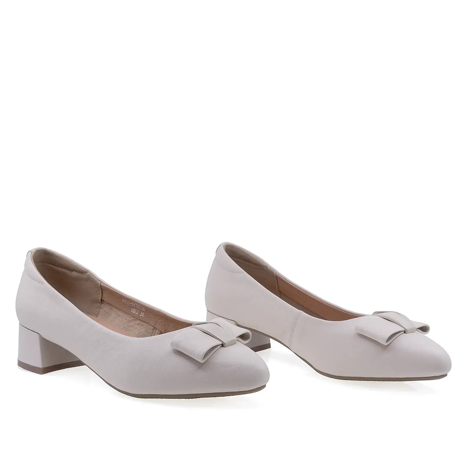 Pantofi dama eleganti Anna Viotti piele naturla D111-5V78216-6 bej