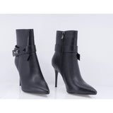 Botine dama elegante Anna Viotti piele naturala D122-ZPW317-N4784-1 negre