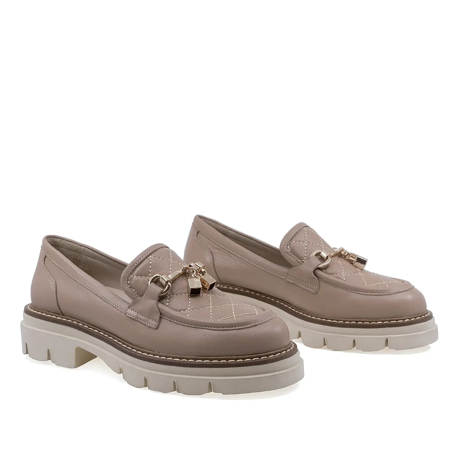 Pantofi Dama Casual Anna Viotti Piele naturala D12-375 camel