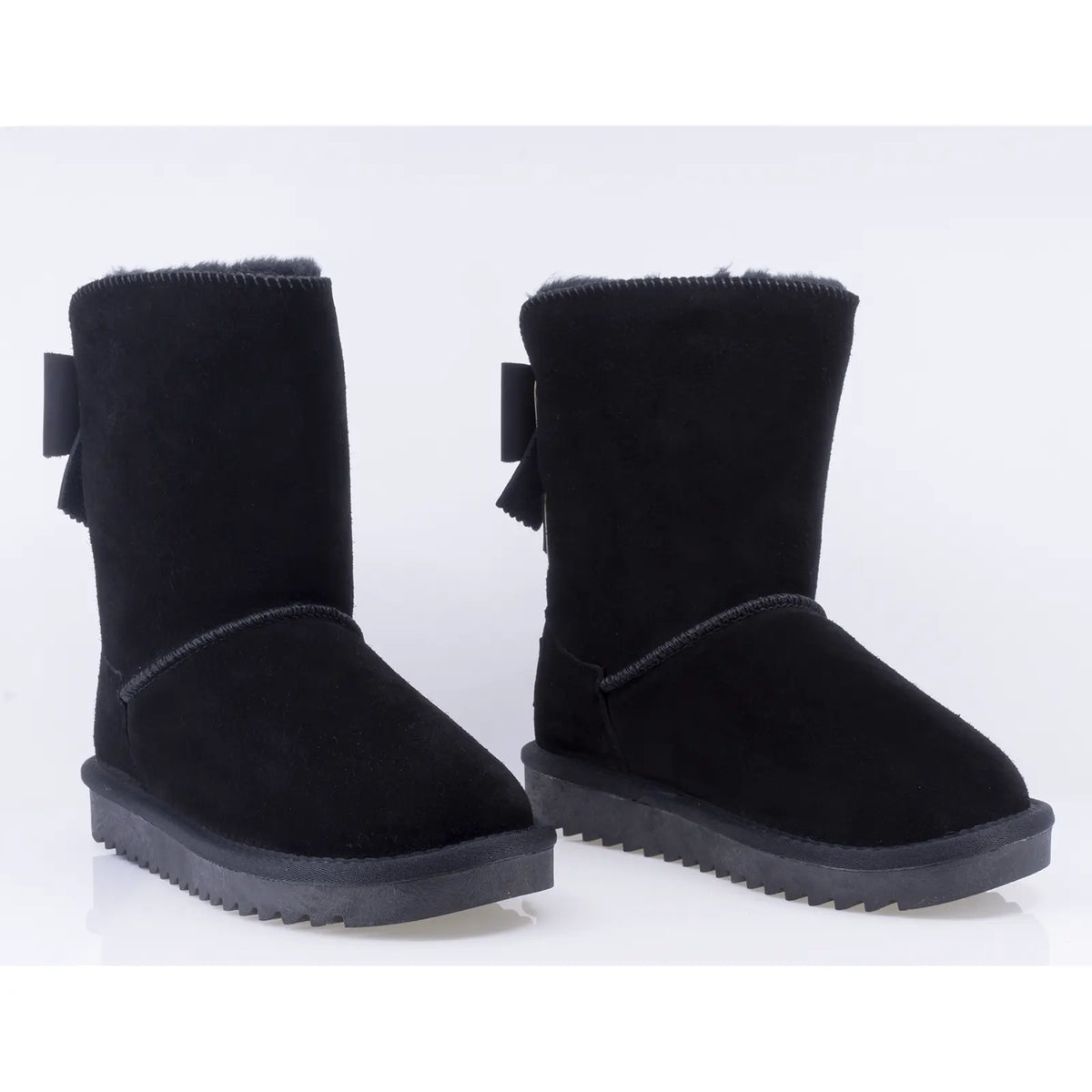 Ghete Dama Casual Anna Viotti Piele Intoarsa D121-DS5254 negre
