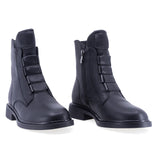 Ghete dama casual Sole piele naturala 01 negre