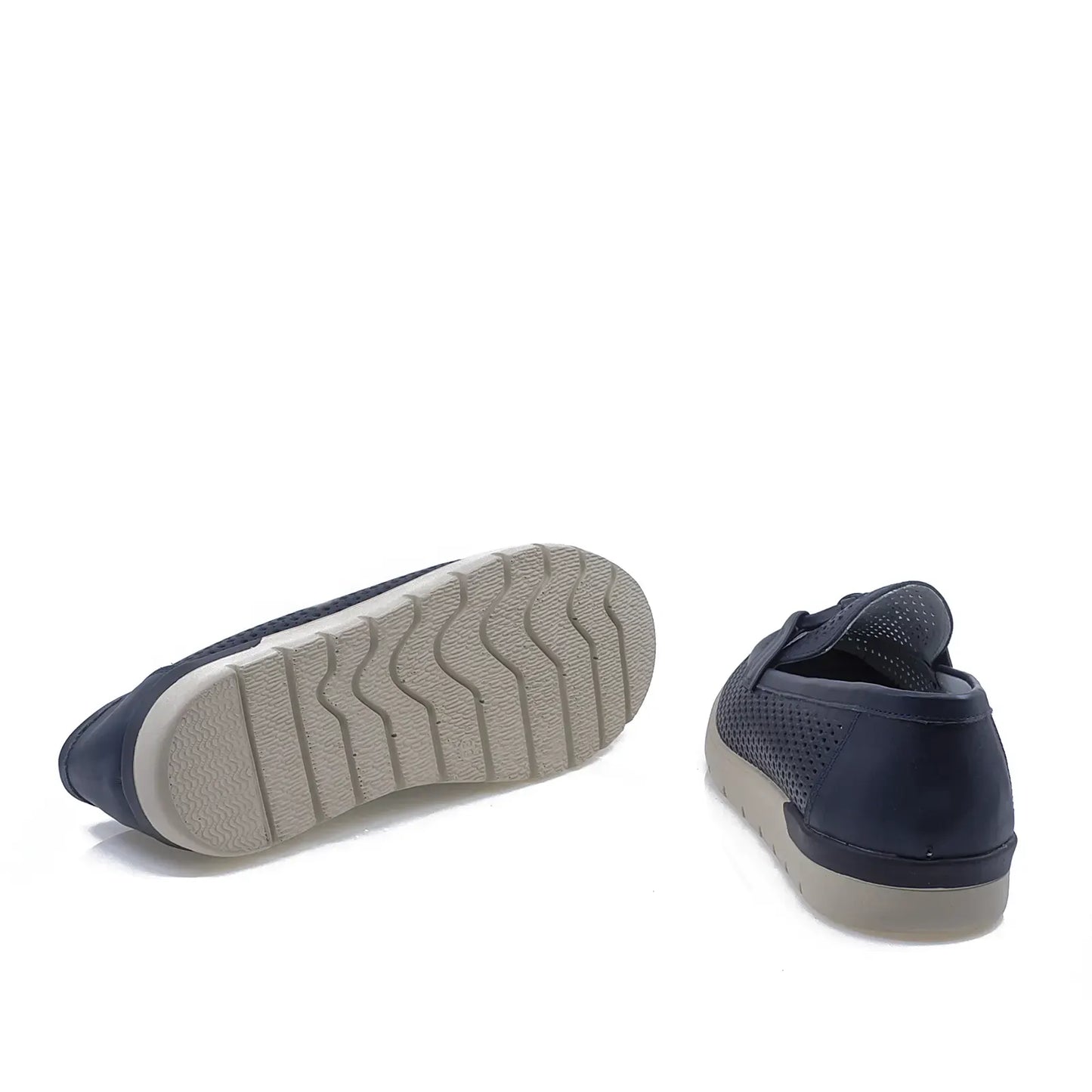 Pantofi dama casual Anna Viotti piele naturala D12-3110 bleumarin