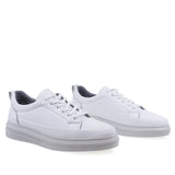 Pantofi barbati casual Goretti piele naturala B68-1030 alb