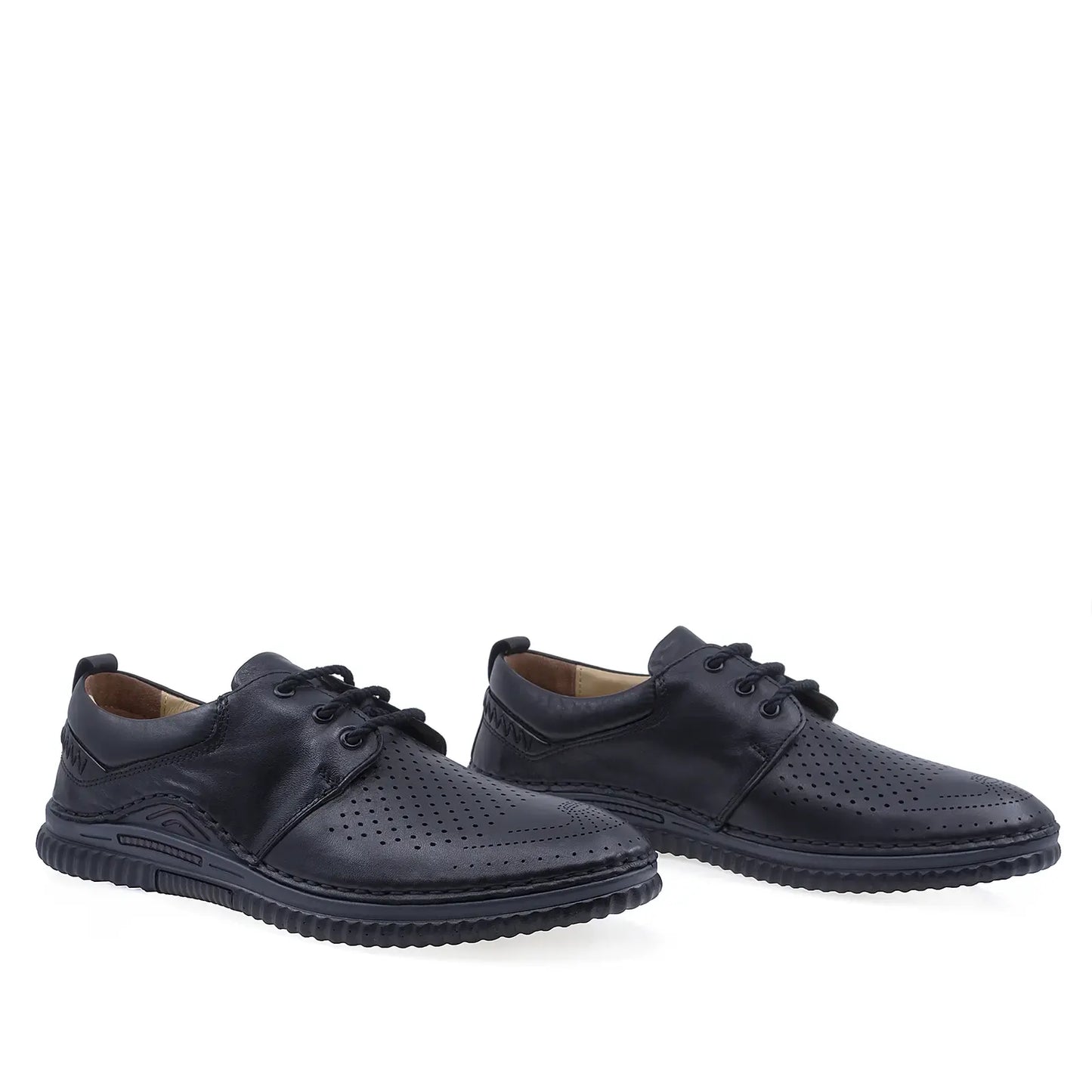 Pantofi barbati casual Goretti piele naturala B41-1046 negru