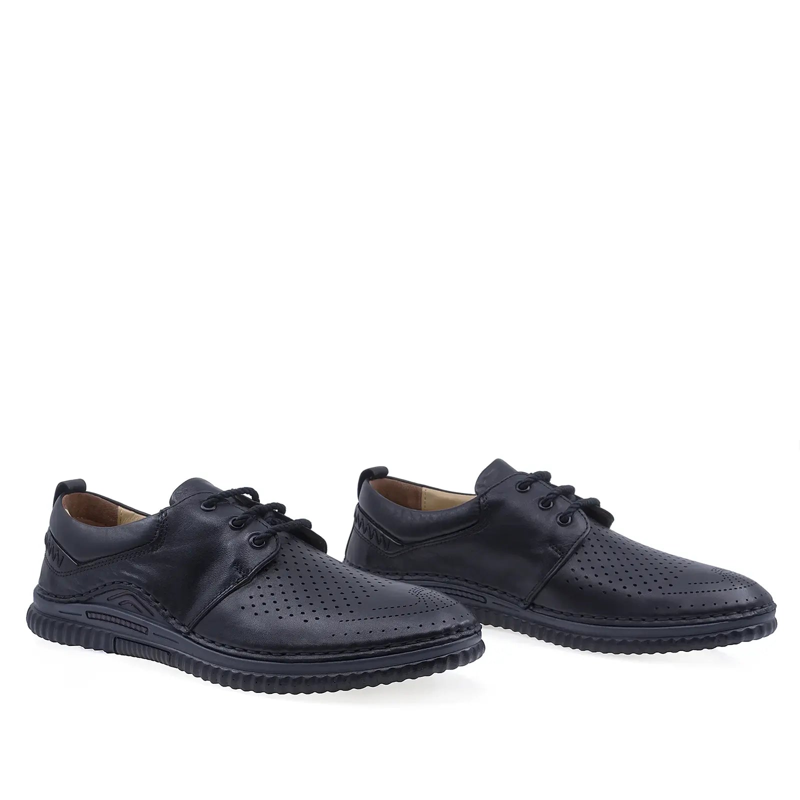 Pantofi barbati casual Goretti piele naturala B41-1046 negru