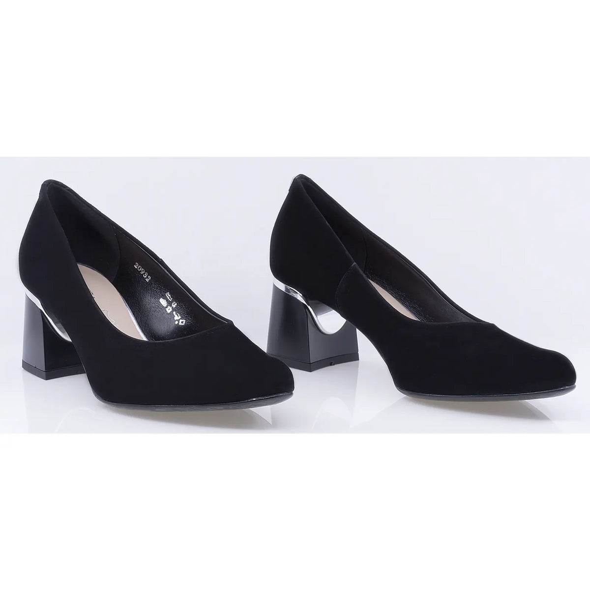 Pantofi dama eleganti Sala piele intoarsa 20932 negri