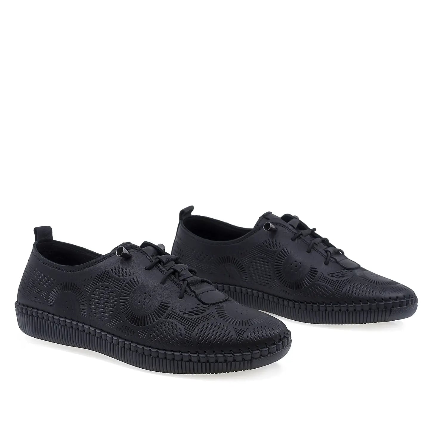 Pantofi Dama Casual Anna Viotti Piele naturala D43-01 negru