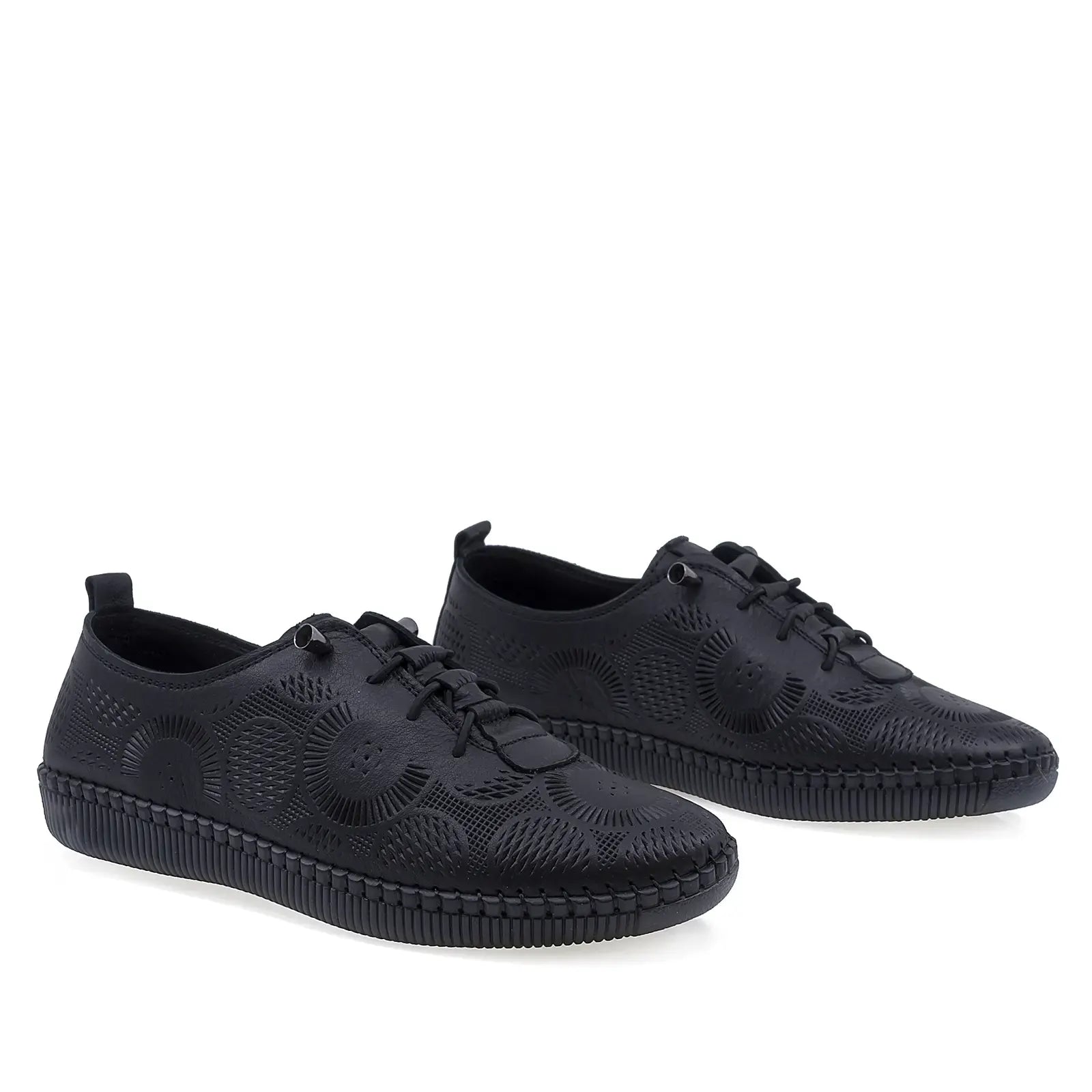 Pantofi Dama Casual Anna Viotti Piele naturala D43-01 negru