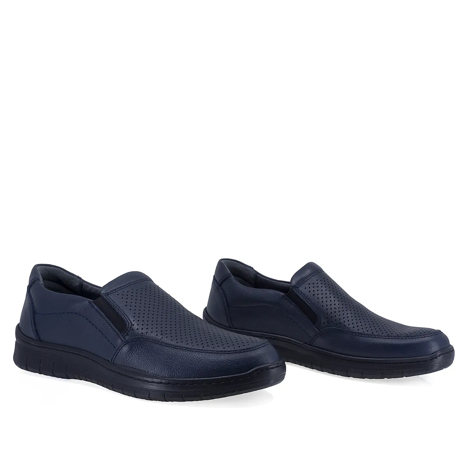 Pantofi barbati casual Goretti piele naturala B36-1656 bleumarin