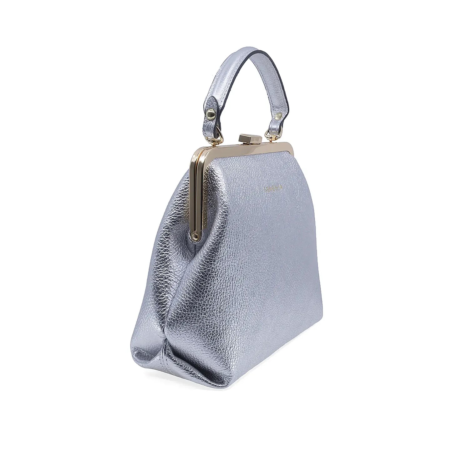 Geantă damă Serenia piele naturala 035 argintiu