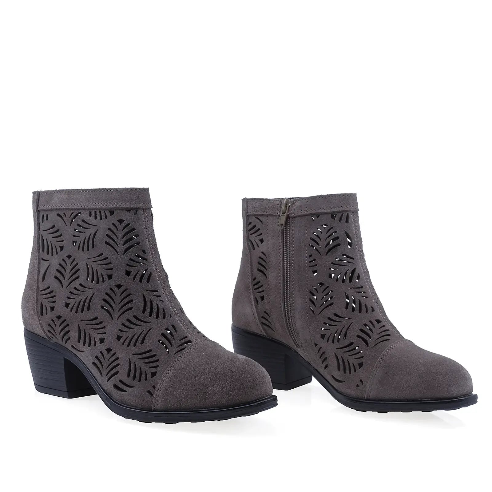Ghete Dama de vara Casual Anna Viotti Piele intoarsa D116-2600-01R gri