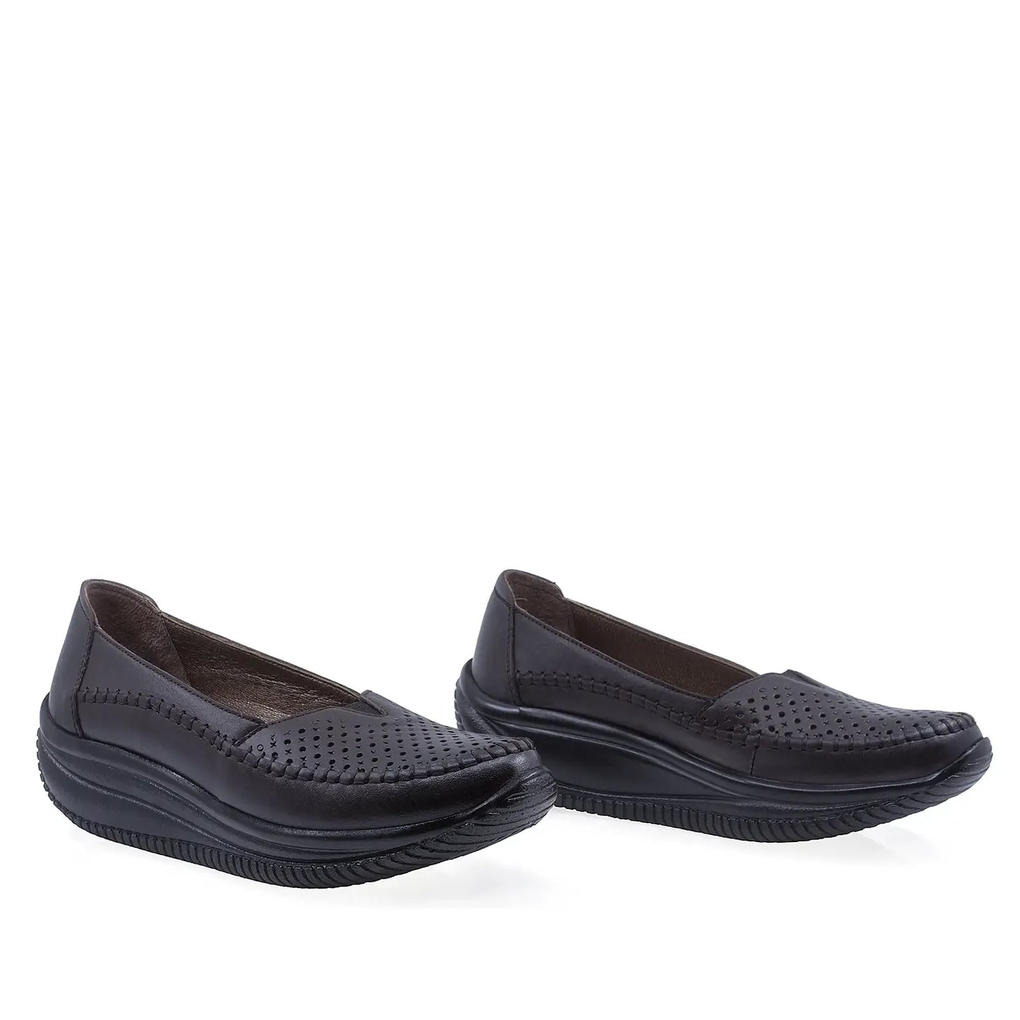 Pantofi Dama Casual Anna Viotti Piele naturala D64-1050 maro