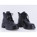 Ghete dama casual Anna Viotti piele naturala D111-5E13150-1 negre