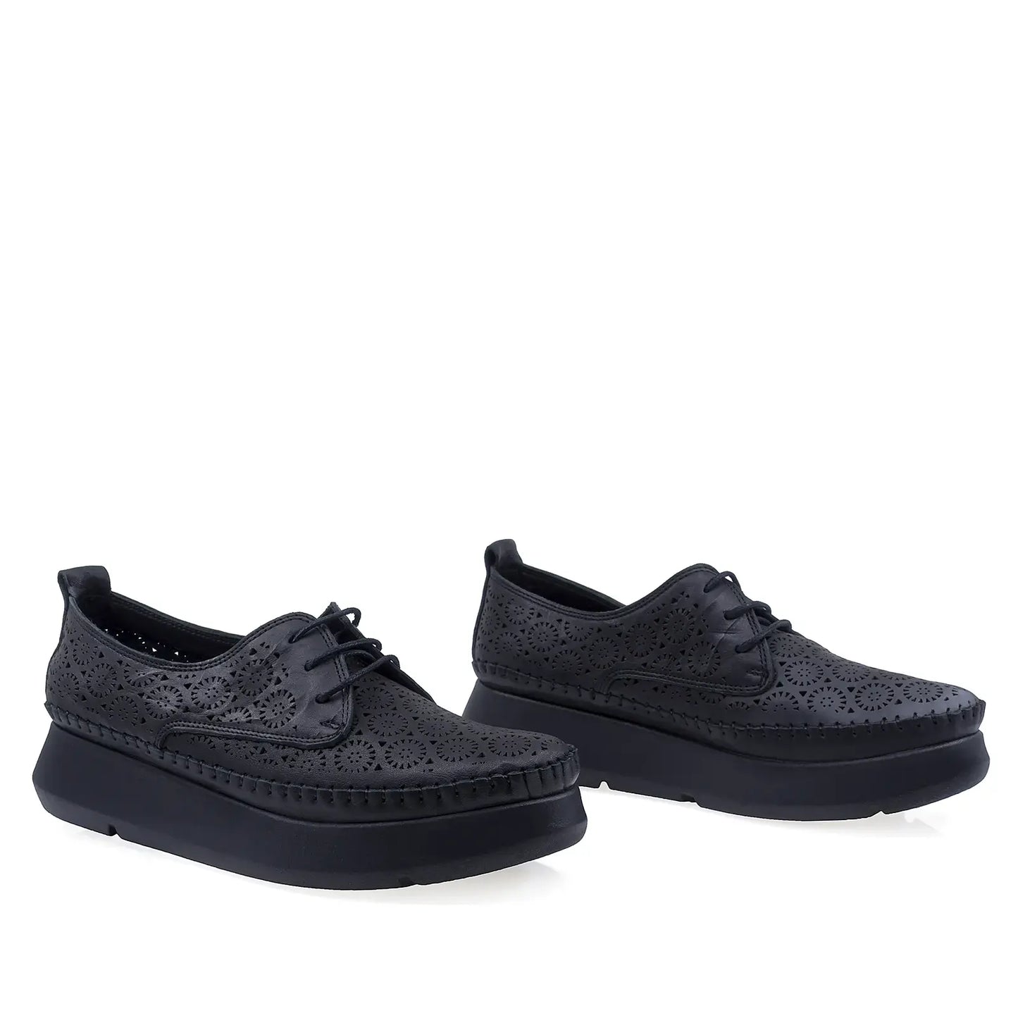 Pantofi Dama Casual Anna Viotti Piele naturala D43-53-L17 negru