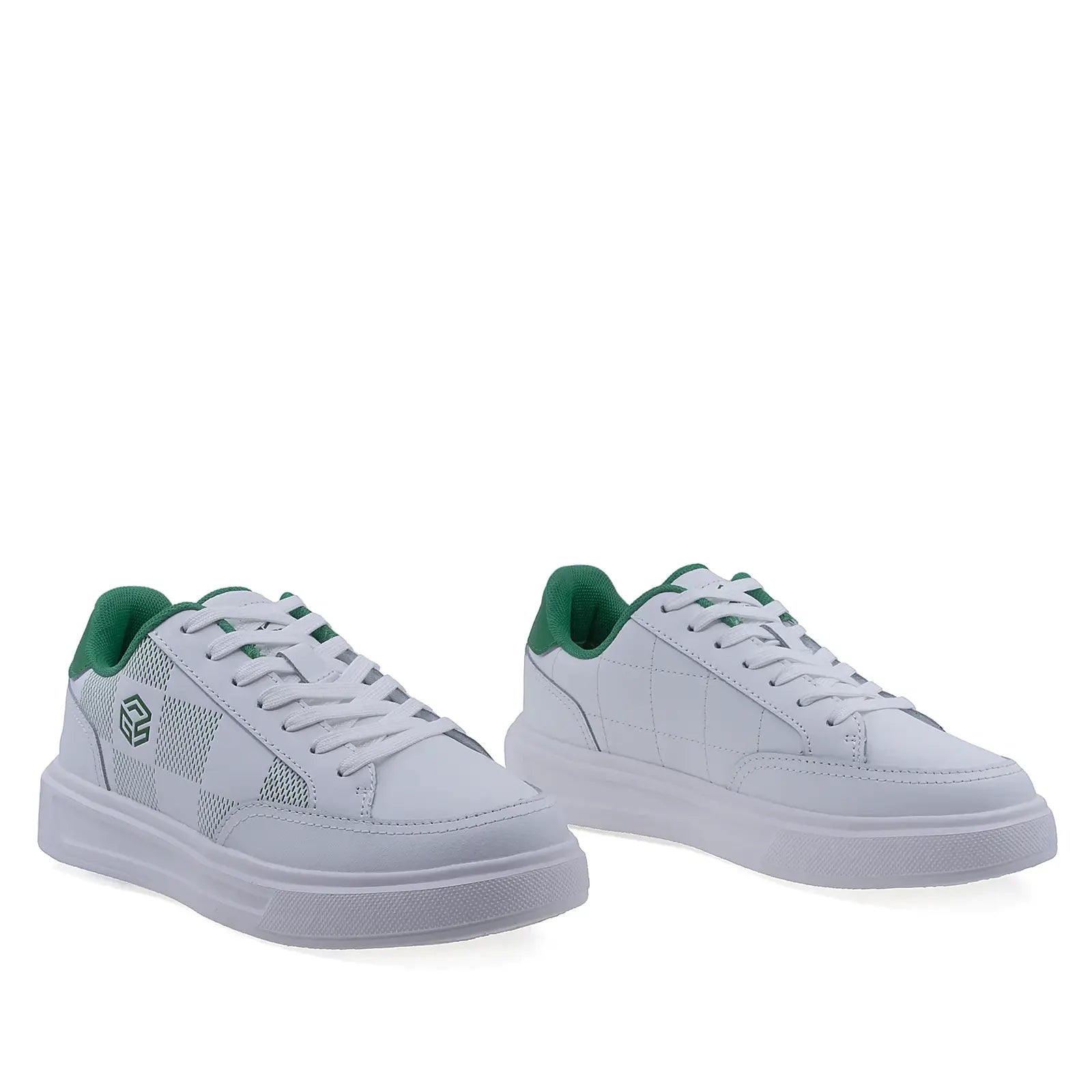 Pantofi Dama Casual Anna Viotti Piele naturala D100-CL33891 alb/verde