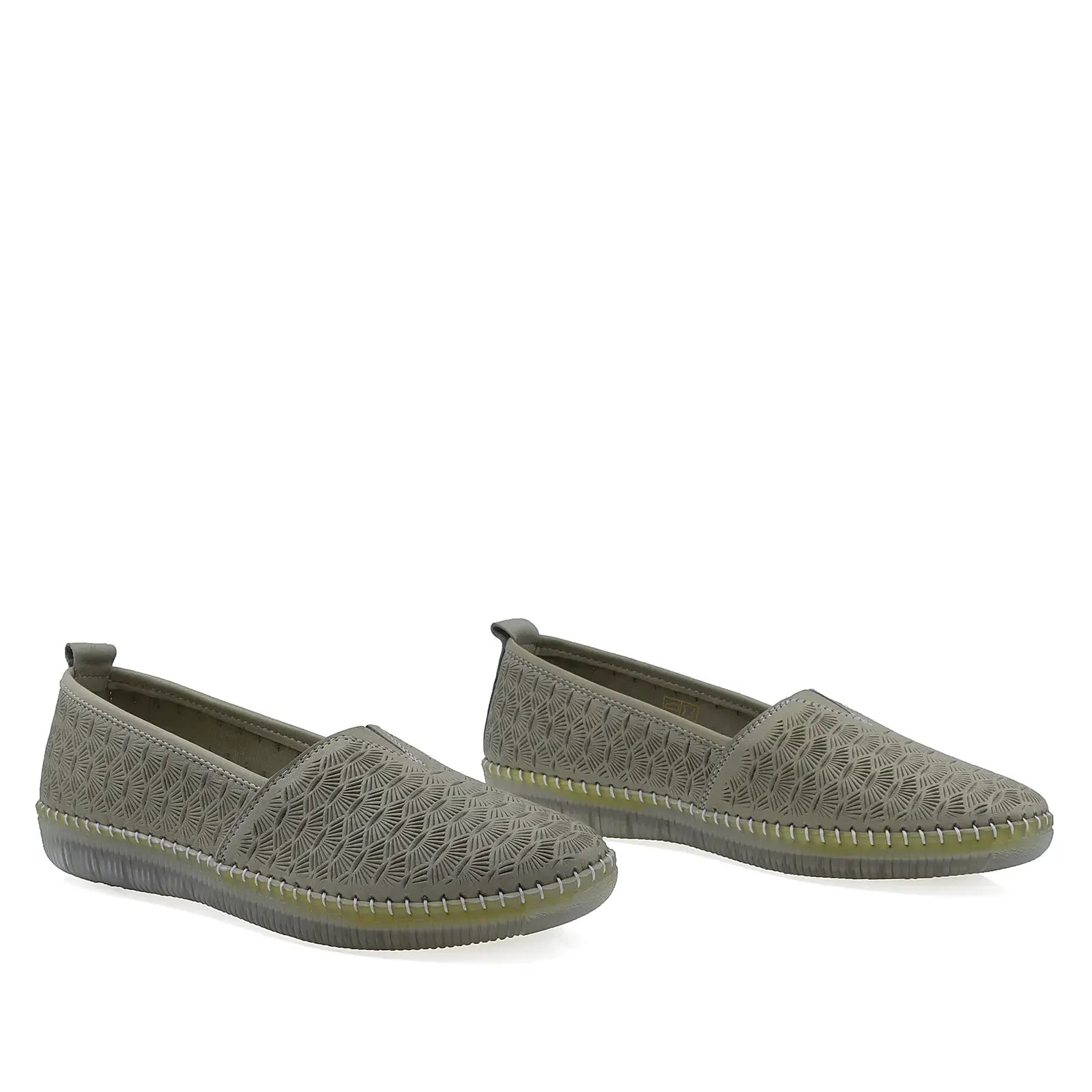 Pantofi Dama Casual Anna Viotti Piele naturala D43-07 verde