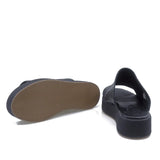 Papuci dama casual piele naturala D55-106 negri