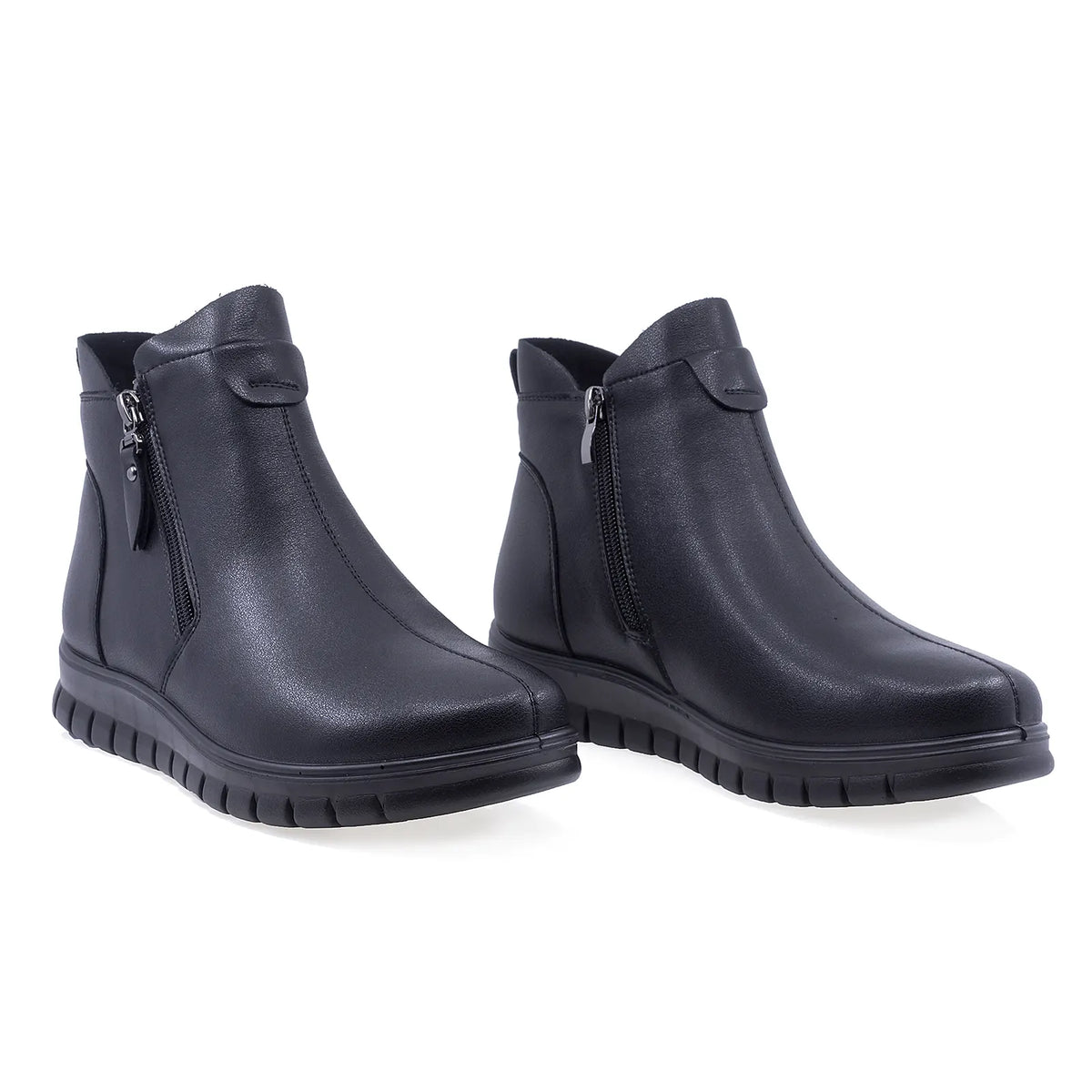 Ghete Dama Casual Anna Viotti Piele Naturala D111-MB220281 negre