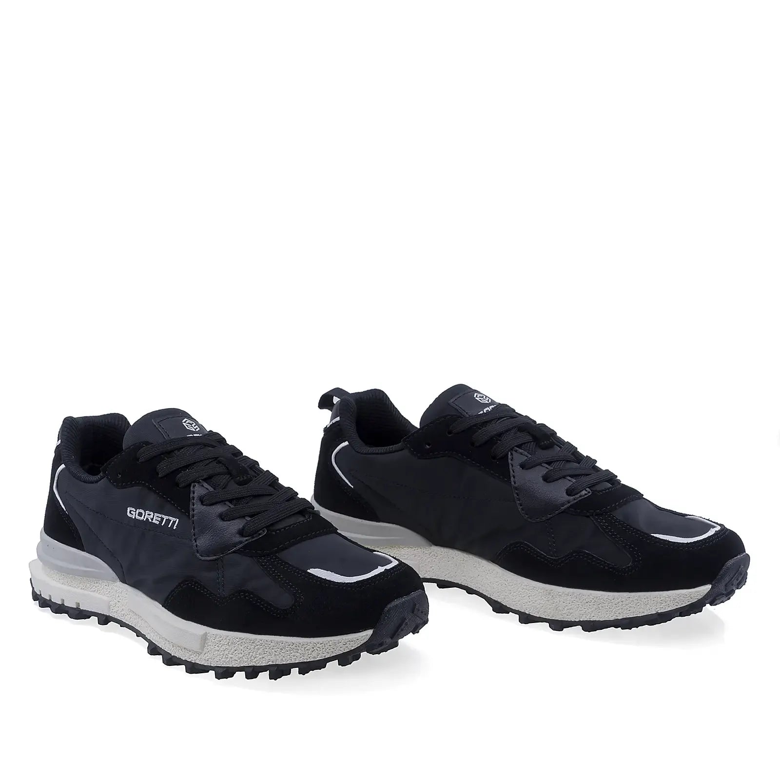 Pantofi barbati sport Goretti piele intoarsa B104-24M8782 negru