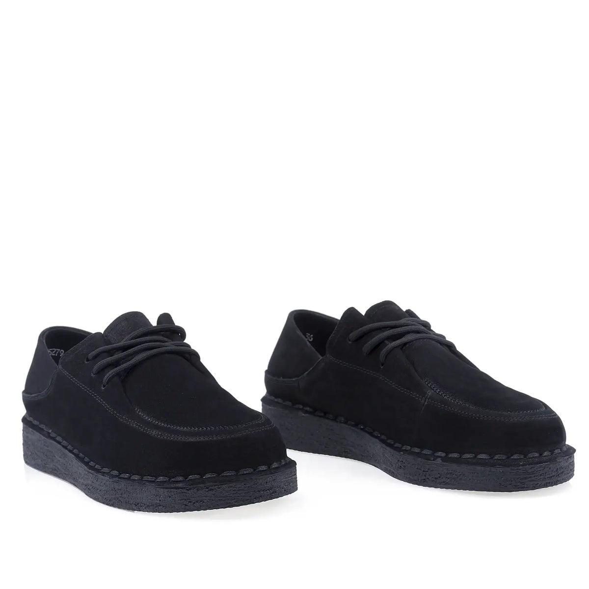 Pantofi dama casual Anna Viotti piele intoarsa D111-S5279 negri